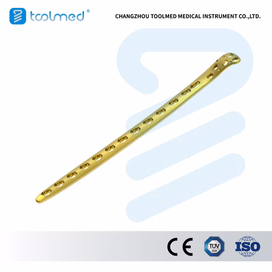 Placa óssea de compressão de travamento proximal do úmero padrão, sistema LCP de pequenos fragmentos, titânio, implante cirúrgico ortopédico para cirurgia de trauma, produtos médicos